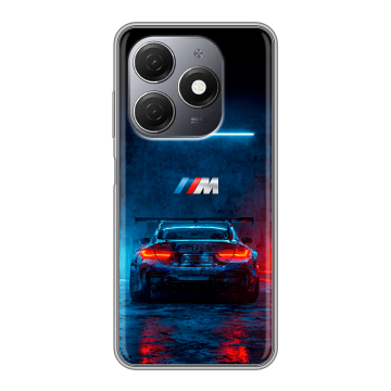 Силиконовый чехол на Tecno Spark 20 с принтом BMW БМВ Силиконовый чехол на Tecno Spark 20 с принтом BMW БМВ