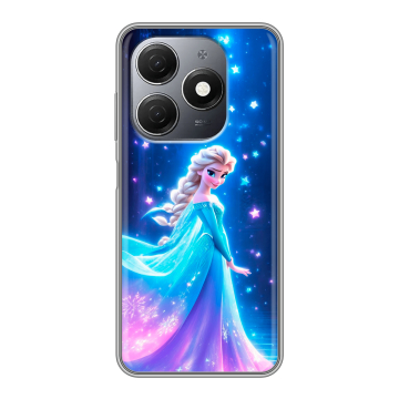 Силиконовый чехол на Tecno Spark 20 с принтом Холодное сердце Frozen Силиконовый чехол на Tecno Spark 20 с принтом Холодное сердце Frozen