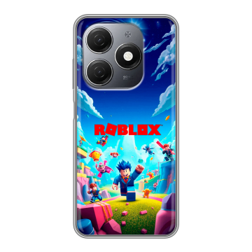 Силиконовый чехол на Tecno Spark 20 с принтом Roblox Роблокс Силиконовый чехол на Tecno Spark 20 с принтом Roblox Роблокс