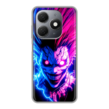 Силиконовый чехол на Tecno Spark 20 с принтом Death note Тетрадь смерти