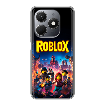 Силиконовый чехол на Tecno Spark 20 с принтом Roblox Роблокс Силиконовый чехол на Tecno Spark 20 с принтом Roblox Роблокс