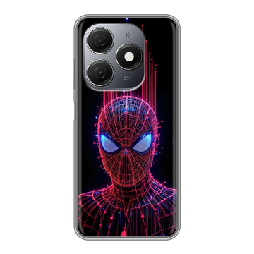 Силиконовый чехол на Tecno Spark 20 с принтом Spiderman Человек паук Силиконовый чехол на Tecno Spark 20 с принтом Spiderman Человек паук