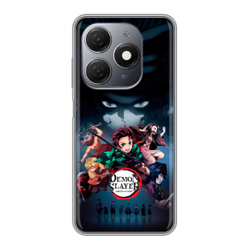 Силиконовый чехол на Tecno Spark 20 с принтом Demon Slayer Клинок рассекающий демонов Силиконовый чехол на Tecno Spark 20 с принтом Demon Slayer Клинок рассекающий демонов