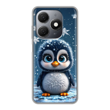 Силиконовый чехол на Tecno Spark 20 с принтом Новый год
