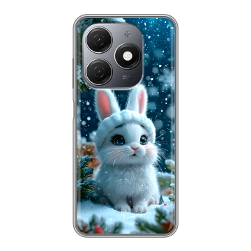 Силиконовый чехол на Tecno Spark 20 с принтом Новый год