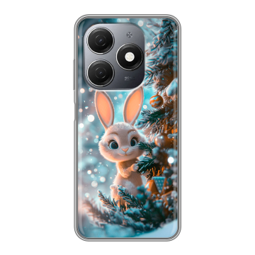 Силиконовый чехол на Tecno Spark 20 с принтом Новый год