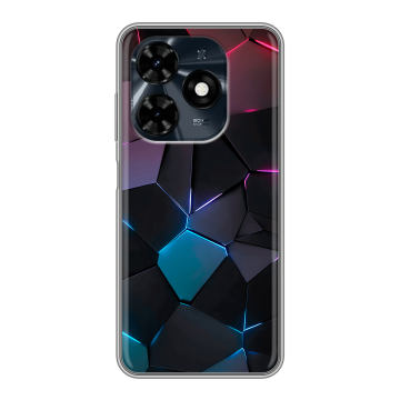 Силиконовый чехол на Tecno Spark 20C с принтом Геометрия неона Силиконовый чехол на Tecno Spark 20C с принтом Геометрия неона