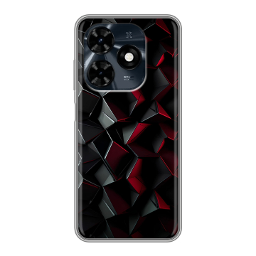 Силиконовый чехол на Tecno Spark 20C с принтом Абстракция