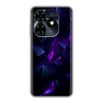 Силиконовый чехол на Tecno Spark 20C с принтом Абстракиция