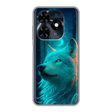 Силиконовый чехол на Tecno Spark 20C с принтом бабочки саккура Силиконовый чехол на Tecno Spark 20C с принтом бабочки саккура