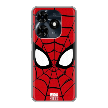 Силиконовый чехол на Tecno Spark 20C с принтом человек паук spiderman