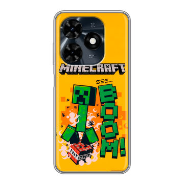Силиконовый чехол на Tecno Spark 20C с принтом Майнкрафт Minecraft Силиконовый чехол на Tecno Spark 20C с принтом Майнкрафт Minecraft
