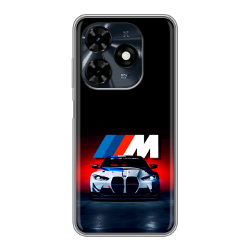 Силиконовый чехол на Tecno Spark 20C с принтом БМВ BMW