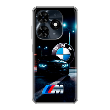 Силиконовый чехол на Tecno Spark 20C с принтом БМВ BMW