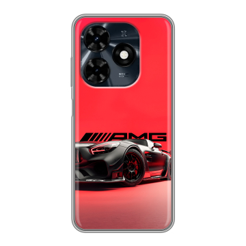 Силиконовый чехол на Tecno Spark 20C с принтом Мерседес Mercedes AMG