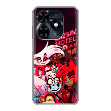 Силиконовый чехол на Tecno Spark 20C с принтом Hazbin Hotel Отель Хазбин Силиконовый чехол на Tecno Spark 20C с принтом Hazbin Hotel Отель Хазбин