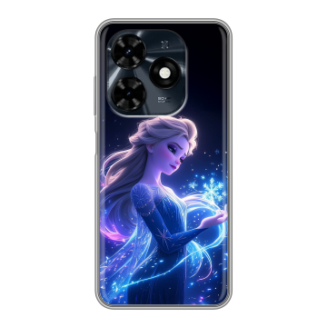 Силиконовый чехол на Tecno Spark 20C с принтом Холодное сердце Frozen Силиконовый чехол на Tecno Spark 20C с принтом Холодное сердце Frozen