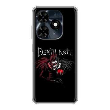Силиконовый чехол на Tecno Spark 20C с принтом Death note Тетрадь смерти Силиконовый чехол на Tecno Spark 20C с принтом Death note Тетрадь смерти