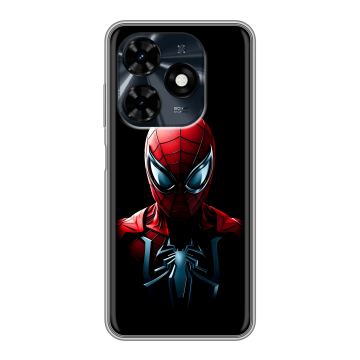 Силиконовый чехол на Tecno Spark 20C с принтом Spiderman Человек паук