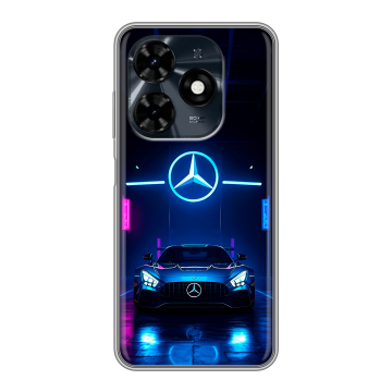Силиконовый чехол на Tecno Spark 20C с принтом Mercedes Мерседес Силиконовый чехол на Tecno Spark 20C с принтом Mercedes Мерседес