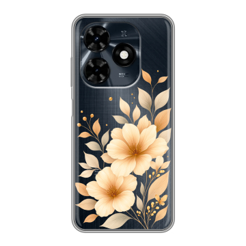 Силиконовый чехол на Tecno Spark 20C с принтом для девушки