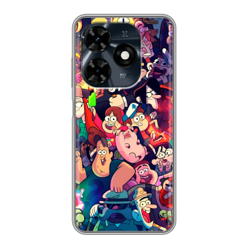 Силиконовый чехол на Tecno Spark 20C с принтом Gravity Falls Гравити Фолз Силиконовый чехол на Tecno Spark 20C с принтом Gravity Falls Гравити Фолз