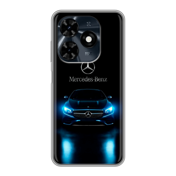 Силиконовый чехол на Tecno Spark 20C с принтом Mercedes Мерседес