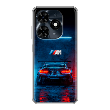 Силиконовый чехол на Tecno Spark 20C с принтом BMW БМВ Силиконовый чехол на Tecno Spark 20C с принтом BMW БМВ
