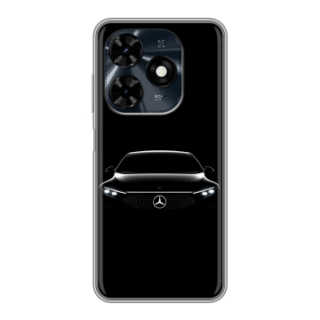Силиконовый чехол на Tecno Spark 20C с принтом Mercedes Мерседес