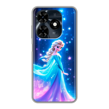 Силиконовый чехол на Tecno Spark 20C с принтом Холодное сердце Frozen Силиконовый чехол на Tecno Spark 20C с принтом Холодное сердце Frozen