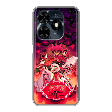 Силиконовый чехол на Tecno Spark 20C с принтом Hazbin Hotel Отель Хазбин Силиконовый чехол на Tecno Spark 20C с принтом Hazbin Hotel Отель Хазбин