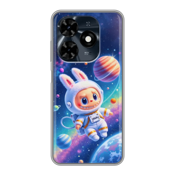Силиконовый чехол на Tecno Spark 20C с принтом Labubu Лабубу Силиконовый чехол на Tecno Spark 20C с принтом Labubu Лабубу