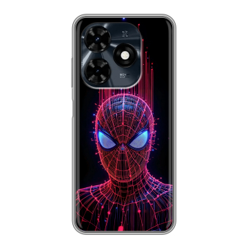 Силиконовый чехол на Tecno Spark 20C с принтом Spiderman Человек паук Силиконовый чехол на Tecno Spark 20C с принтом Spiderman Человек паук