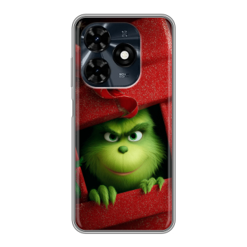 Силиконовый чехол на Tecno Spark 20C с принтом Новый год