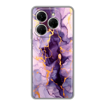 Силиконовый чехол на Tecno Spark 20 Pro с принтом Мрамор