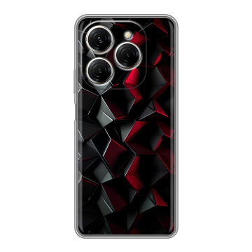 Силиконовый чехол на Tecno Spark 20 Pro с принтом Абстракция
