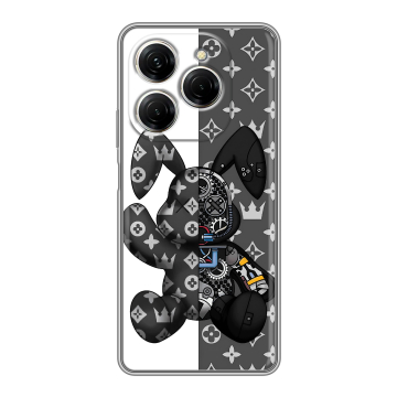 Силиконовый чехол на Tecno Spark 20 Pro с принтом Луи робот