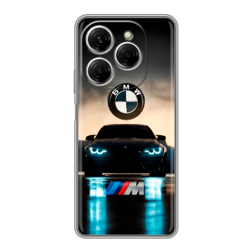 Силиконовый чехол на Tecno Spark 20 Pro с принтом БМВ BMW Силиконовый чехол на Tecno Spark 20 Pro с принтом БМВ BMW