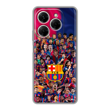 Силиконовый чехол на Tecno Spark 20 Pro с принтом Барселона Barcelona