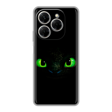 Силиконовый чехол на Tecno Spark 20 Pro с принтом Как приручить дракона