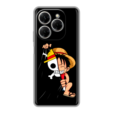 Силиконовый чехол на Tecno Spark 20 Pro с принтом One Piece Ван Пис
