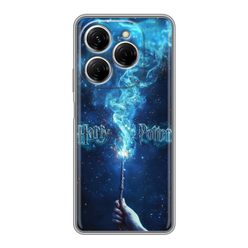 Силиконовый чехол на Tecno Spark 20 Pro с принтом Harry Potter Гарри Поттер