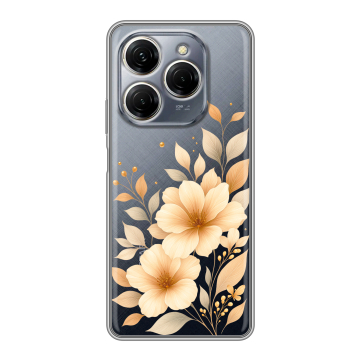 Силиконовый чехол на Tecno Spark 20 Pro с принтом для девушки