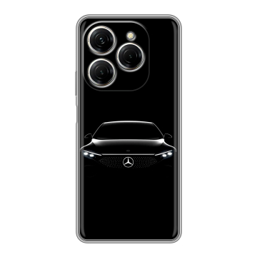 Силиконовый чехол на Tecno Spark 20 Pro с принтом Mercedes Мерседес