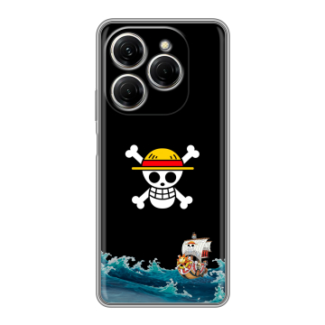Силиконовый чехол на Tecno Spark 20 Pro с принтом One Piece Ван Пис