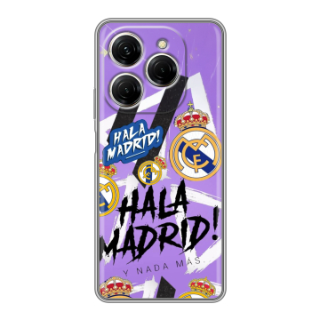 Силиконовый чехол на Tecno Spark 20 Pro с принтом Real Madrid Реал Мадрид