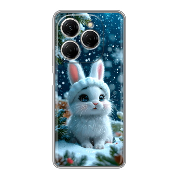 Силиконовый чехол на Tecno Spark 20 Pro с принтом Новый год