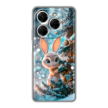 Силиконовый чехол на Tecno Spark 20 Pro с принтом Новый год Силиконовый чехол на Tecno Spark 20 Pro с принтом Новый год