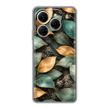 Силиконовый чехол на Tecno Spark 20 Pro с принтом женский