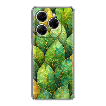 Силиконовый чехол на Tecno Spark 20 Pro с принтом женский